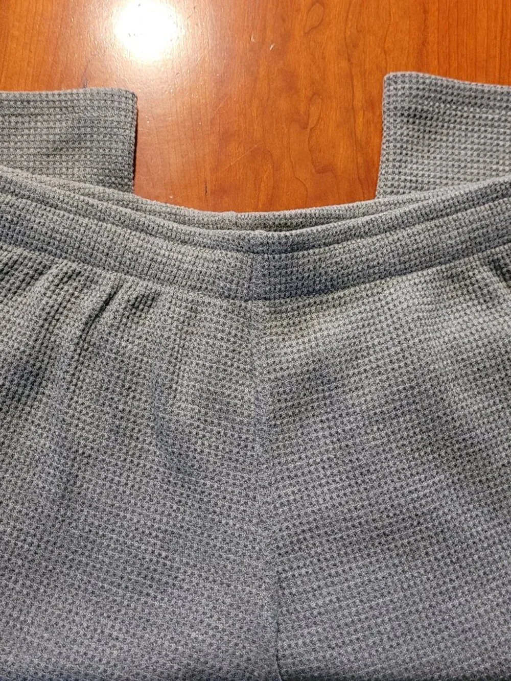 perfectwhitetee Shane Waffle Pant in Heather Grey - Picture 7 of 15